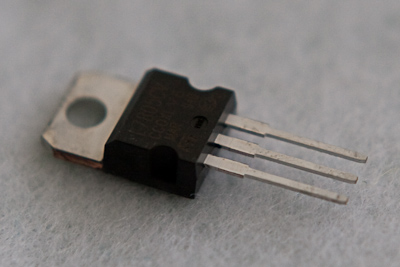 A 7805 voltage regulator